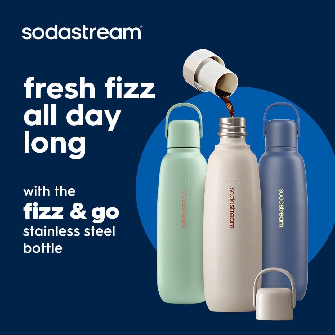 Sodastream Fizz & Go™ Insulated Stainless Steel Bottle Sand 30.4 oz