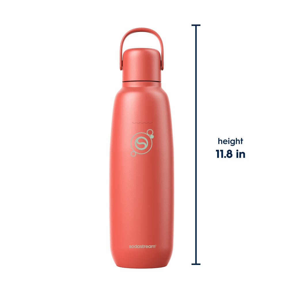 Sodastream Fizz & Go™ Insulated Stainless Steel Carbonating Bottle Papaya 30.4 oz