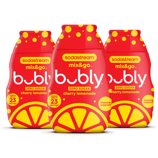 Sodastream mix&go™ bubly™ Cherry Lemonade Liquid Water Enhancer 3 Pack 3 x 92ml - Reward