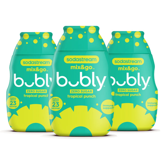Sodastream mix&go™ bubly™ Tropical Punch Liquid Water Enhancer 3 Pack 3 x 92ml