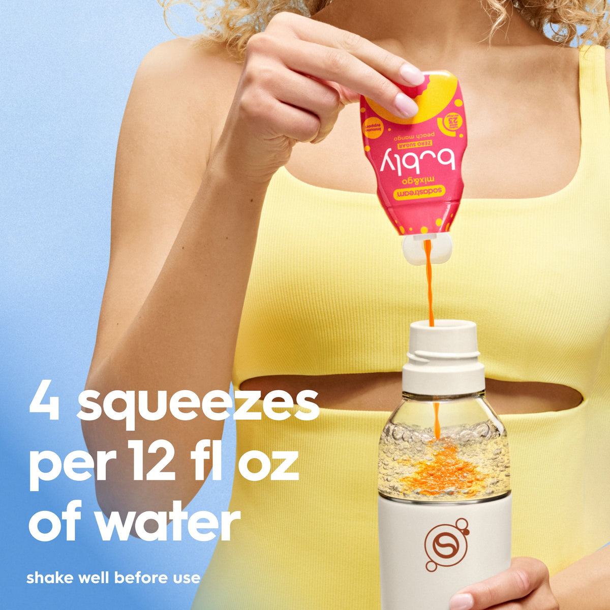 Sodastream mix&go™ bubly™ Peach Mango Liquid Water Enhancer 92ml