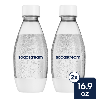 Sodastream Slim Sparkling Water Bottle Twin Pack White 16.9 oz