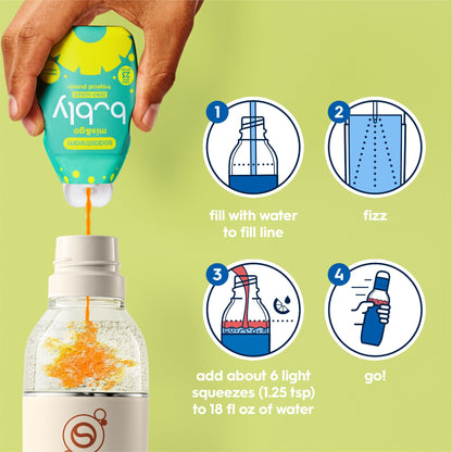 Sodastream mix&go™ bubly™ Tropical Punch Liquid Water Enhancer 3 Pack 3 x 92ml