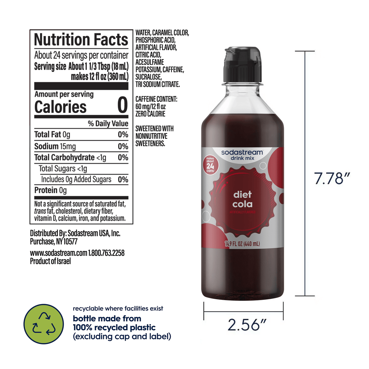 Sodastream Classics® Diet Cola Drink Mix 440ml