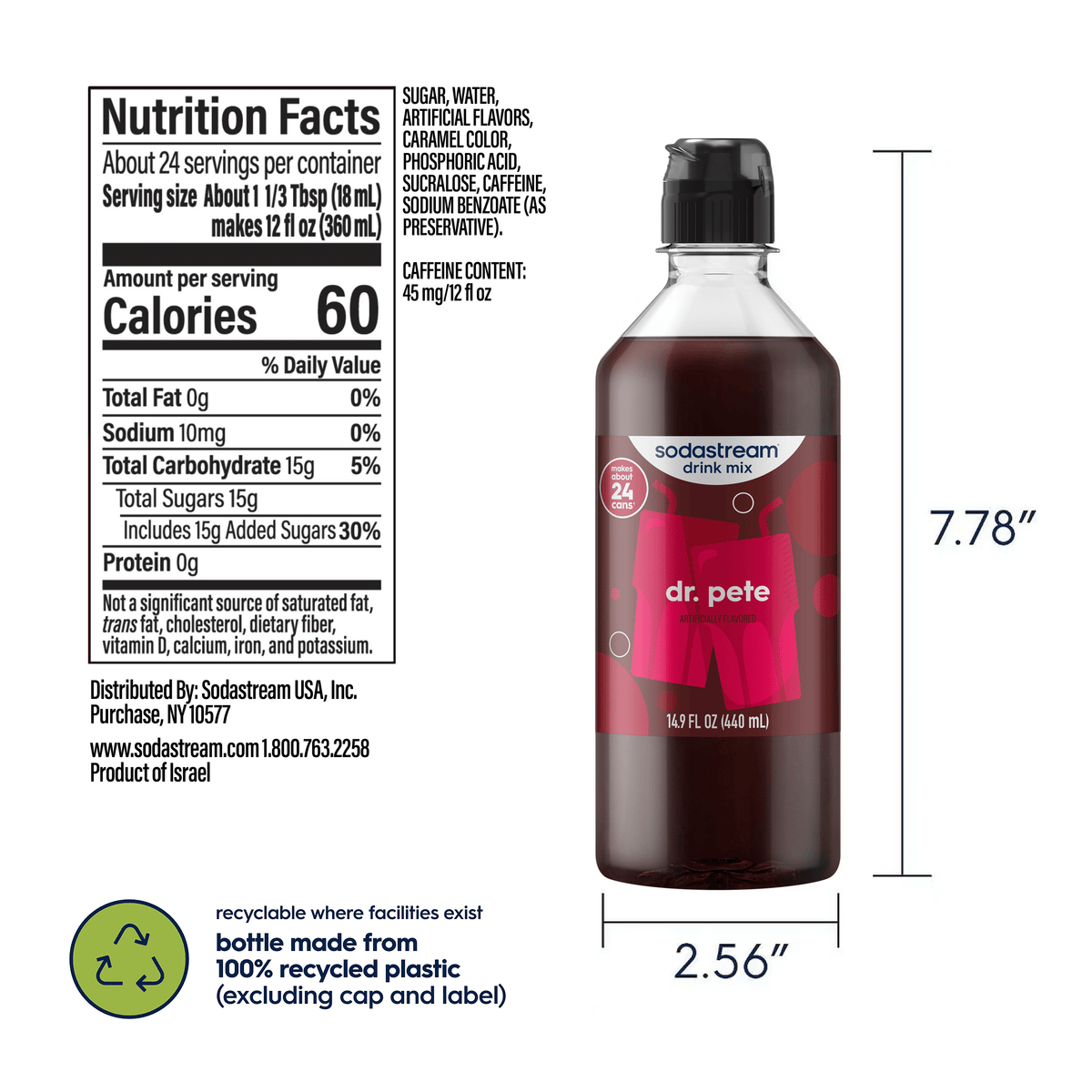 Sodastream Classics® Dr. Pete Drink Mix 440ml
