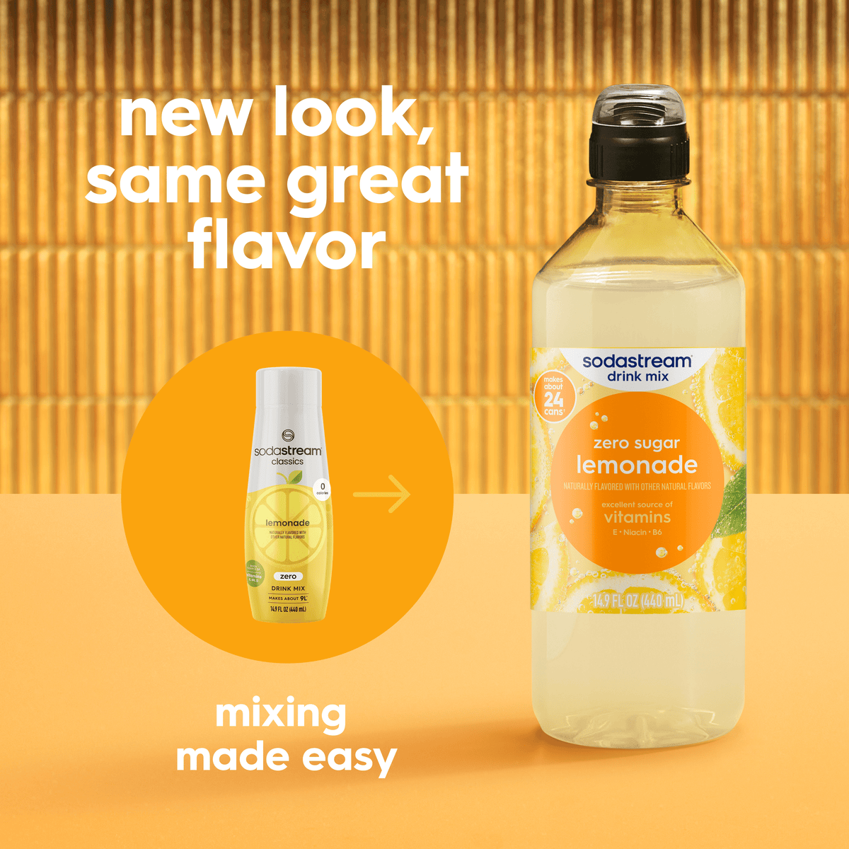 Sodastream Classics® Lemonade Zero Sugar Drink Mix 440ml