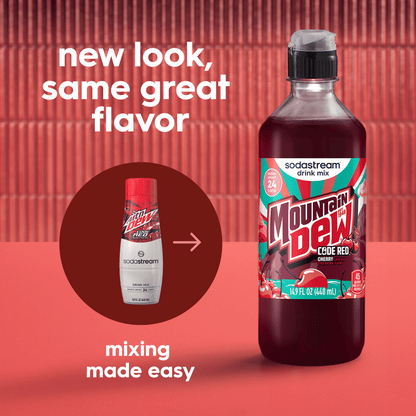 Sodastream MTN DEW Code Red Cherry Drink Mix 440ml