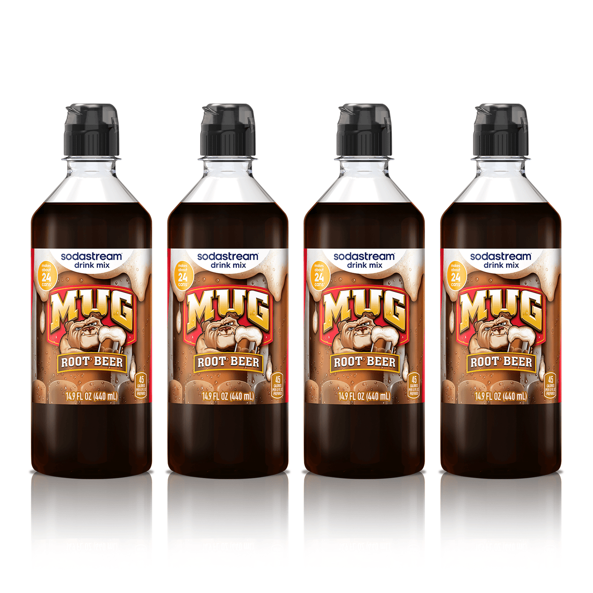 Sodastream MUG® Root Beer Drink Mix 4 Pack 440ml