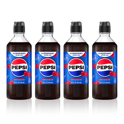 Sodastream Pepsi Wild Cherry Drink Mix 4 Pack 440ml