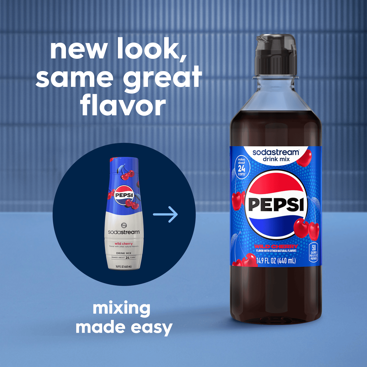 Sodastream Pepsi Wild Cherry Drink Mix 4 Pack 440ml