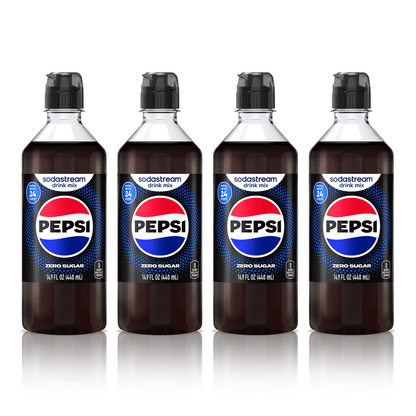Sodastream Pepsi Zero Sugar Drink Mix 4 Pack 440ml