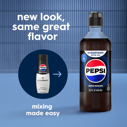 Sodastream Pepsi Zero Sugar Drink Mix 4 Pack 440ml - Reward
