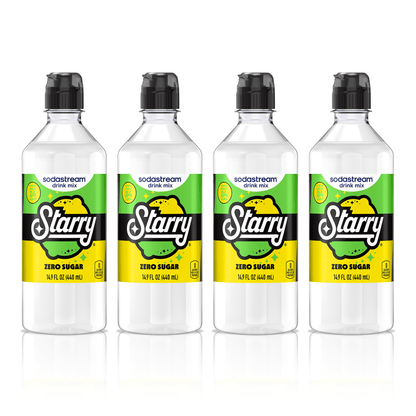 Sodastream STARRY® Lemon Lime Zero Sugar Drink Mix 4 Pack 440ml