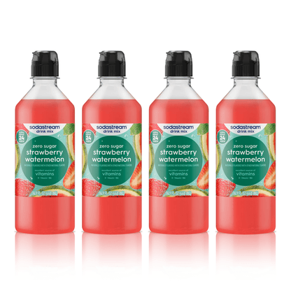 Sodastream Classics® Strawberry & Watermelon Zero Sugar Drink Mix 4 Pack 440ml