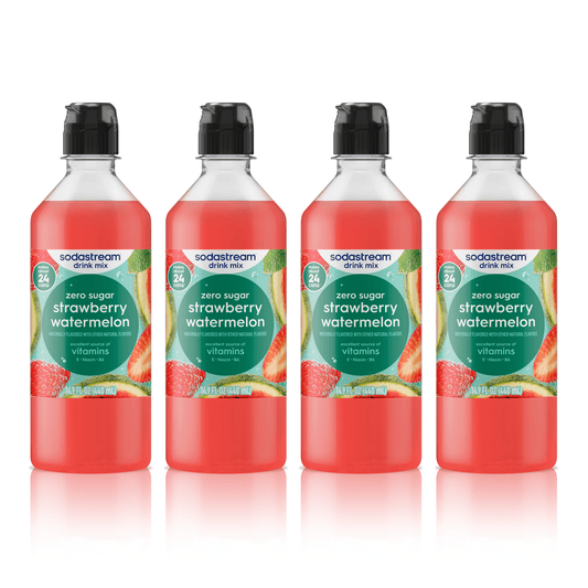 Sodastream Classics® Strawberry & Watermelon Zero Sugar Drink Mix 4 Pack 440ml
