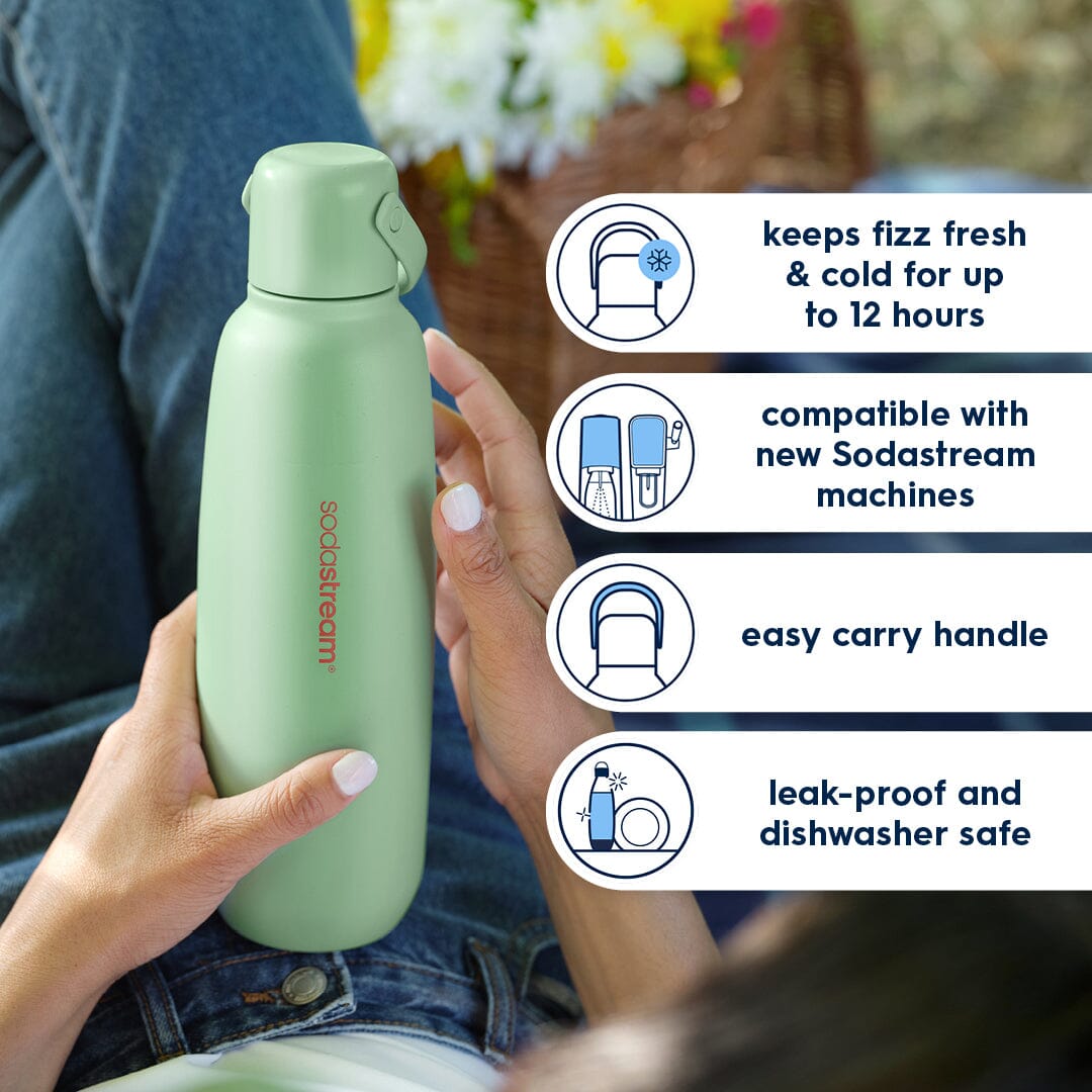 Sodastream Fizz & Go™ Insulated Stainless Steel Bottle Mint 30.4 oz