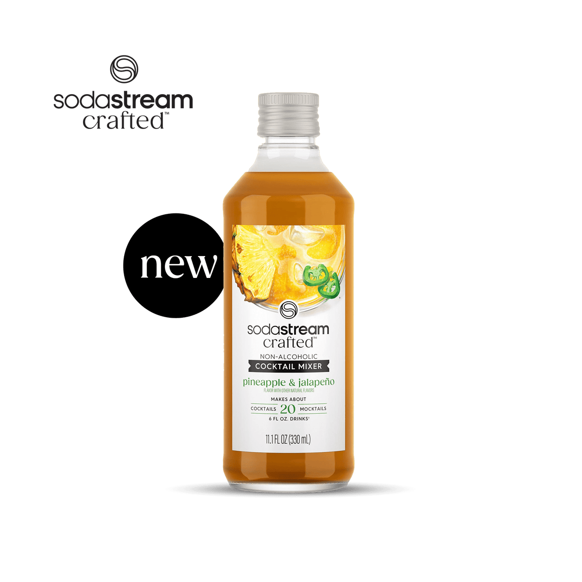 Sodastream Crafted® Mixers Pineapple & Jalapeño Cocktail Mixer 330ml- final sale