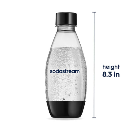 Sodastream Slim Sparkling Water Bottle Twin Pack Black 16.9 oz