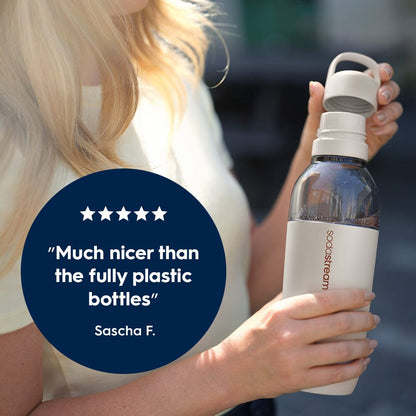 Sodastream Fizz & Go™ Easy Mix Insulated Stainless Steel Bottle Sand 23.7 oz