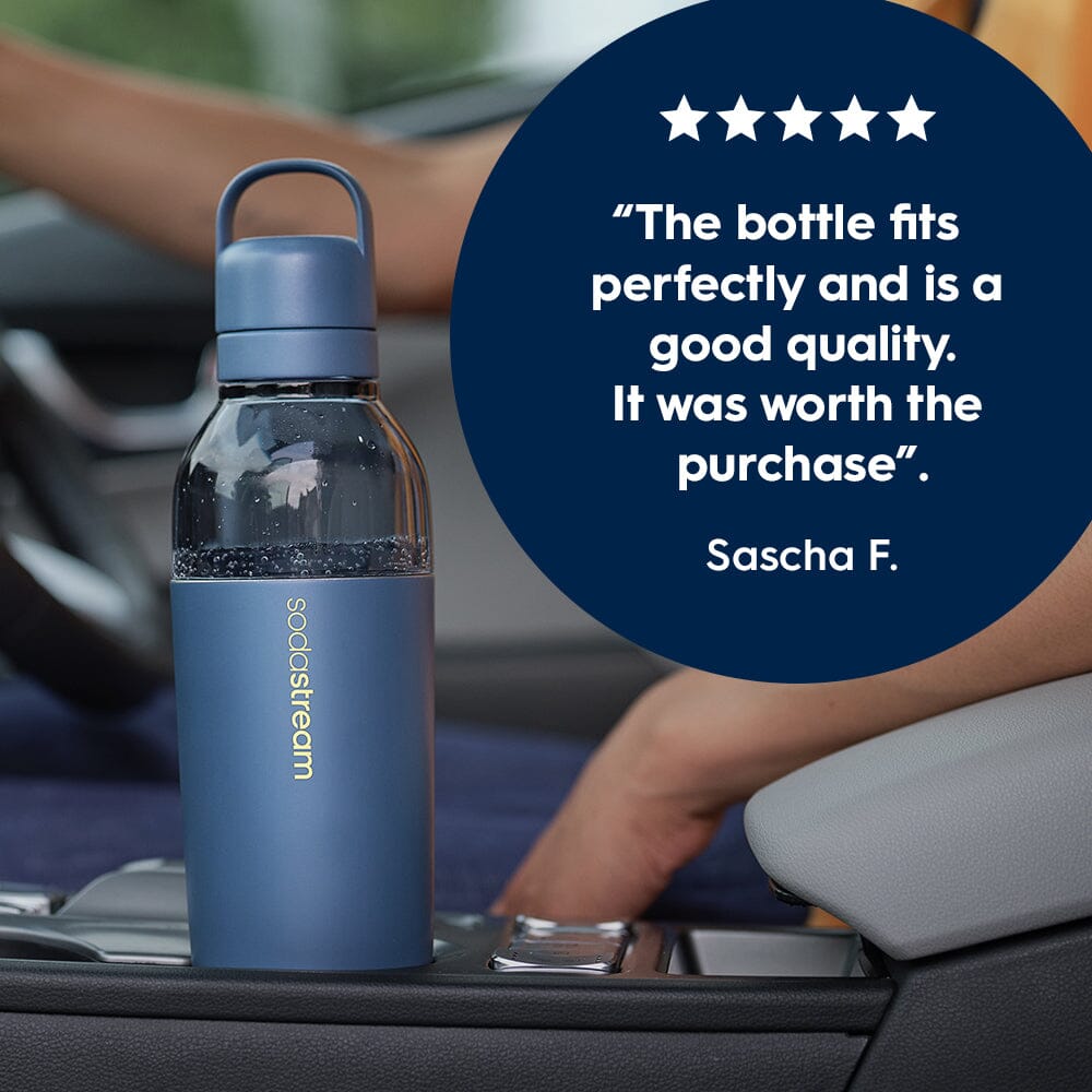 Sodastream Fizz & Go™ Easy Mix Insulated Stainless Steel Bottle Storm Blue 23.7 oz - Reward
