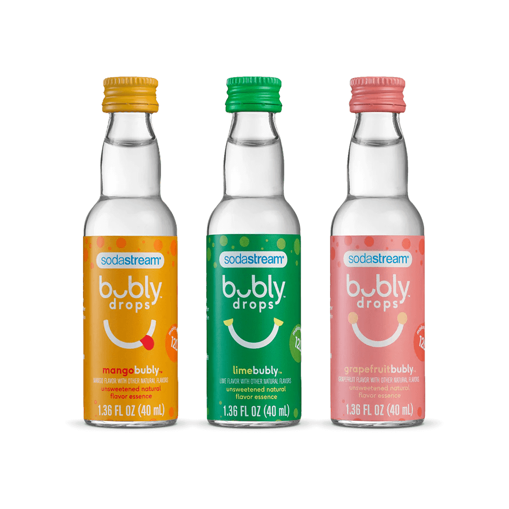 Sodastream bubly drops® Tropical Thrill Variety Natural Flavor Essence 3 Pack 40ml - final sale