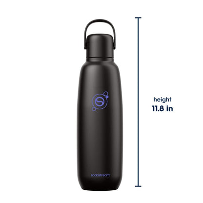 Sodastream Fizz & Go™ Insulated Stainless Steel Carbonating Bottle Black 30.4 oz