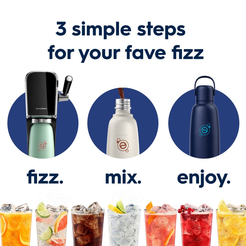 Sodastream Fizz & Go™ Insulated Stainless Steel Carbonating Bottle Blueberry 30.4 oz