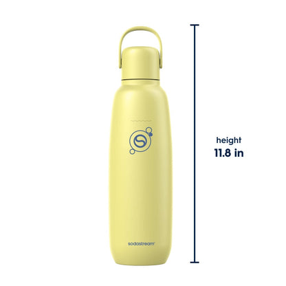 Sodastream Fizz & Go™ Insulated Stainless Steel Carbonating Bottle Lemon 30.4 oz