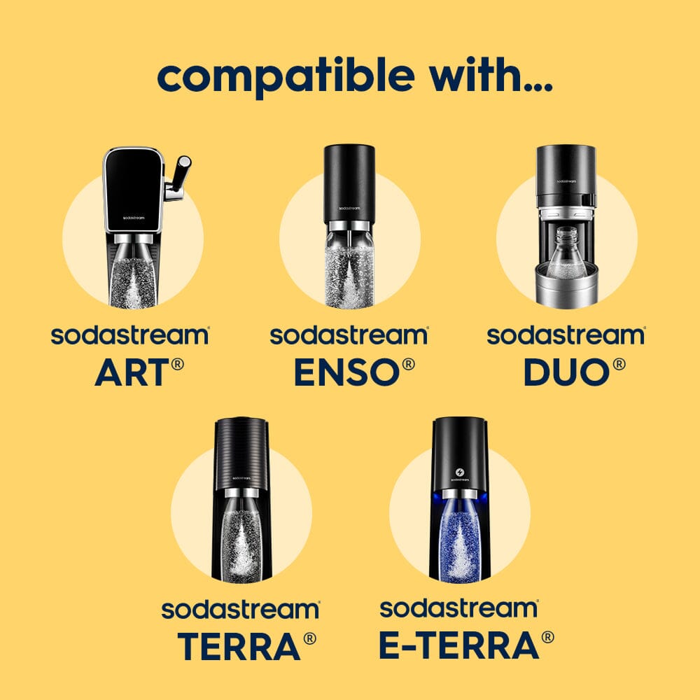 Sodastream Fizz & Go™ Insulated Stainless Steel Carbonating Bottle Lemon 30.4 oz