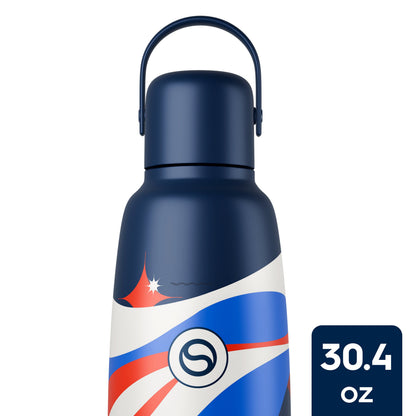 Sodastream Fizz & Go™ Insulated Stainless Steel Carbonating Bottle USA 250th 30.4 oz