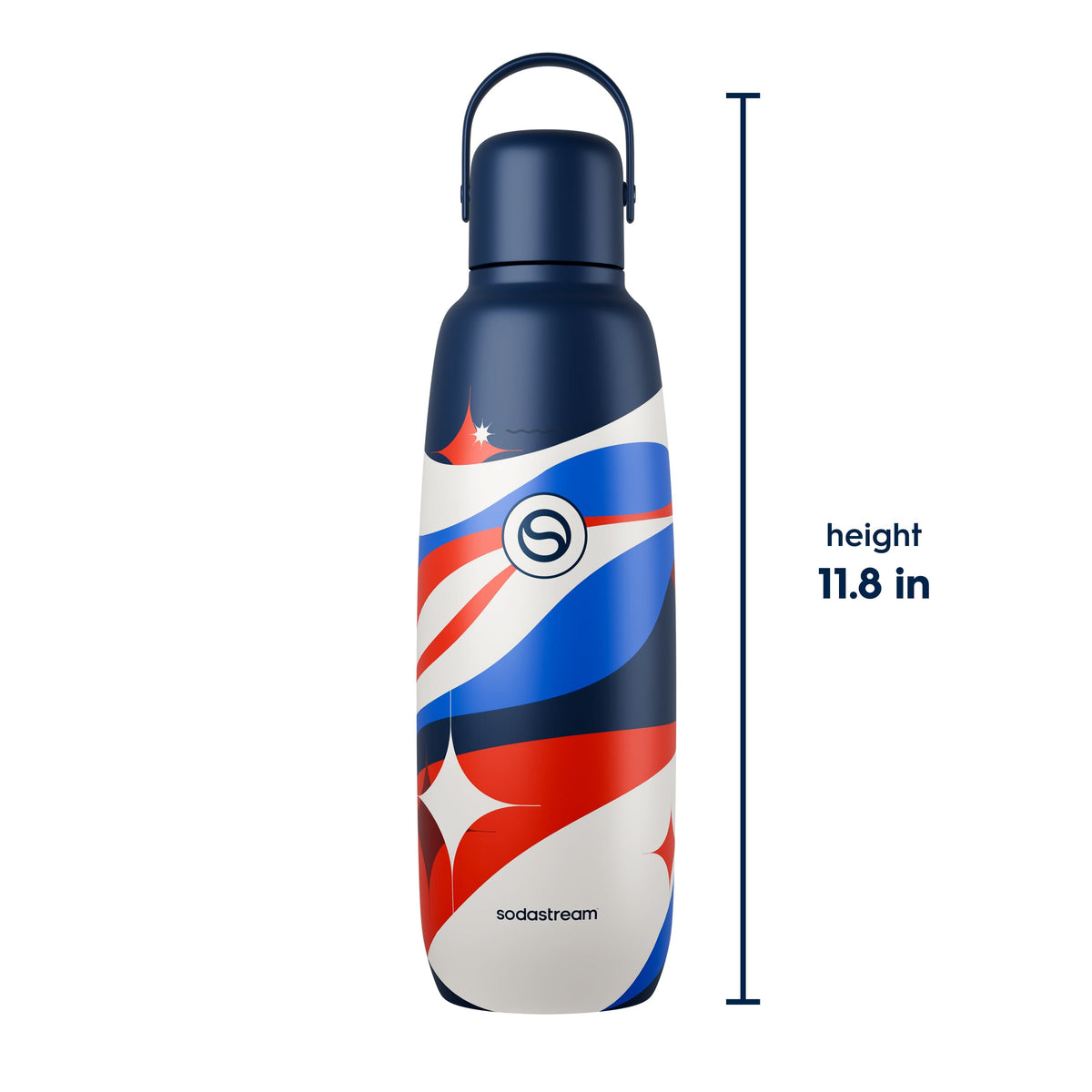 Sodastream Fizz & Go™ Insulated Stainless Steel Carbonating Bottle USA 250th 30.4 oz